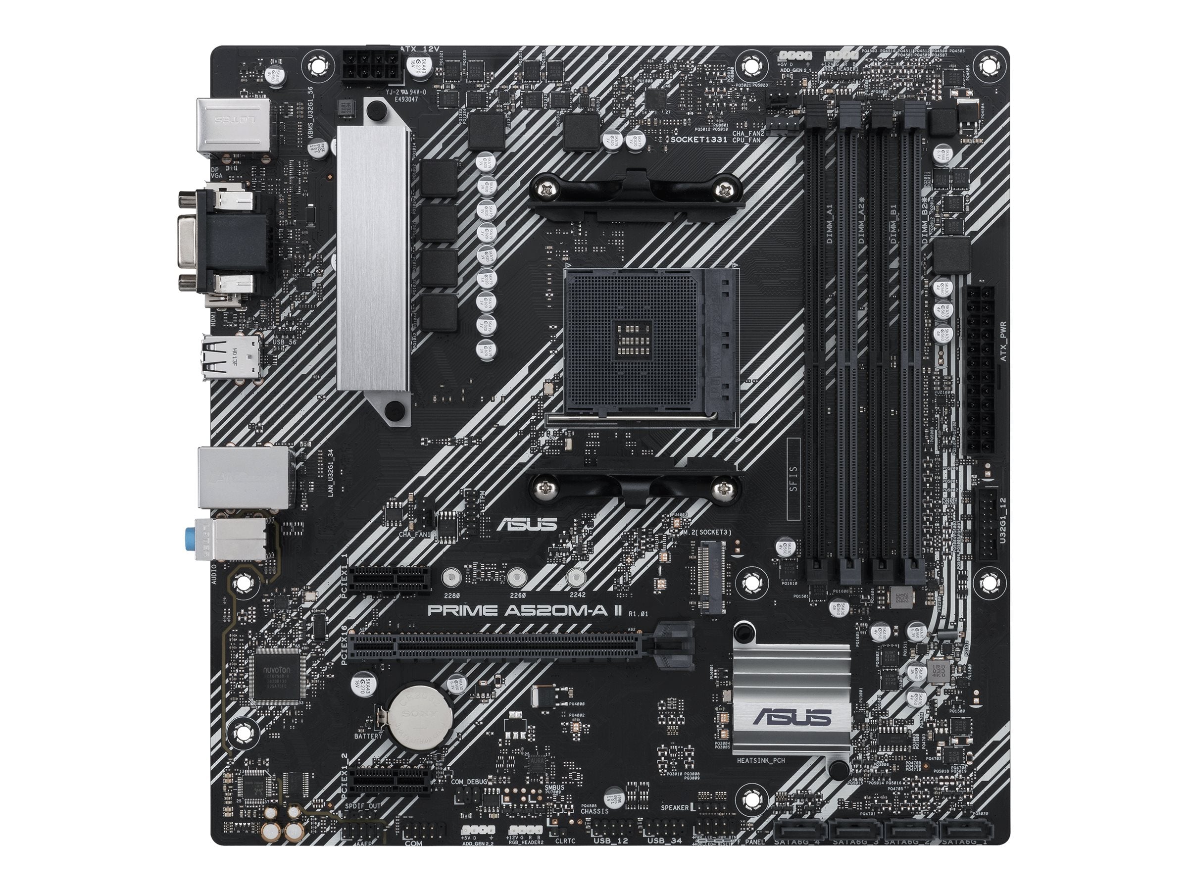 ASUS PRIME A520M-A II/CSM Motherboard Vorderansicht