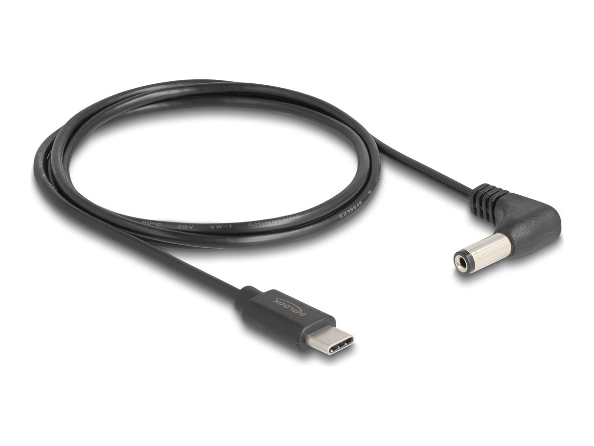 DELOCK USB Type-C Stromkabel gewinkelt Vorderansicht