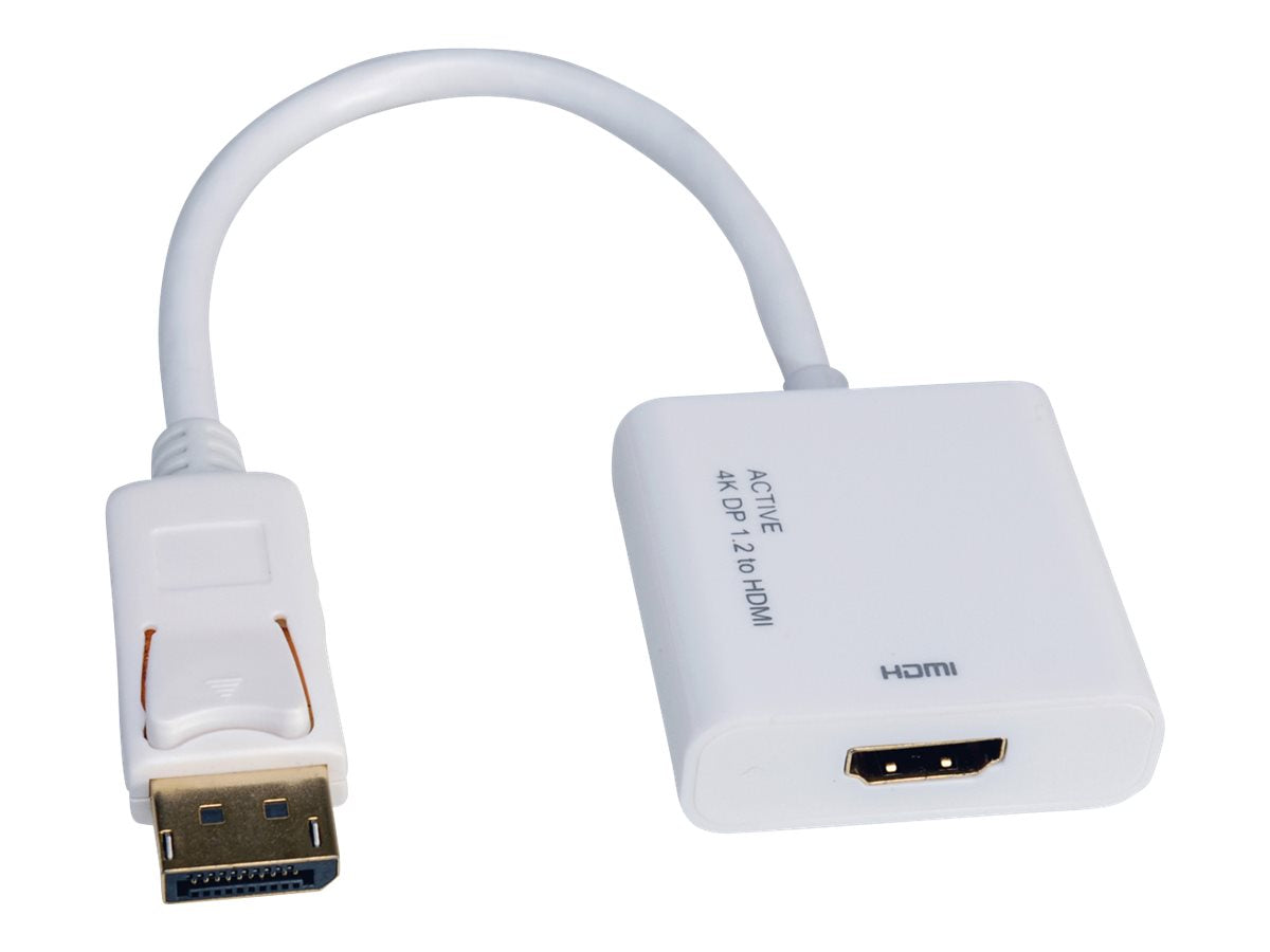 ROLINE 4K DisplayPort-HDMI Adapter v1.2 DP ST - HDMI BU Aktiv Vorderansicht