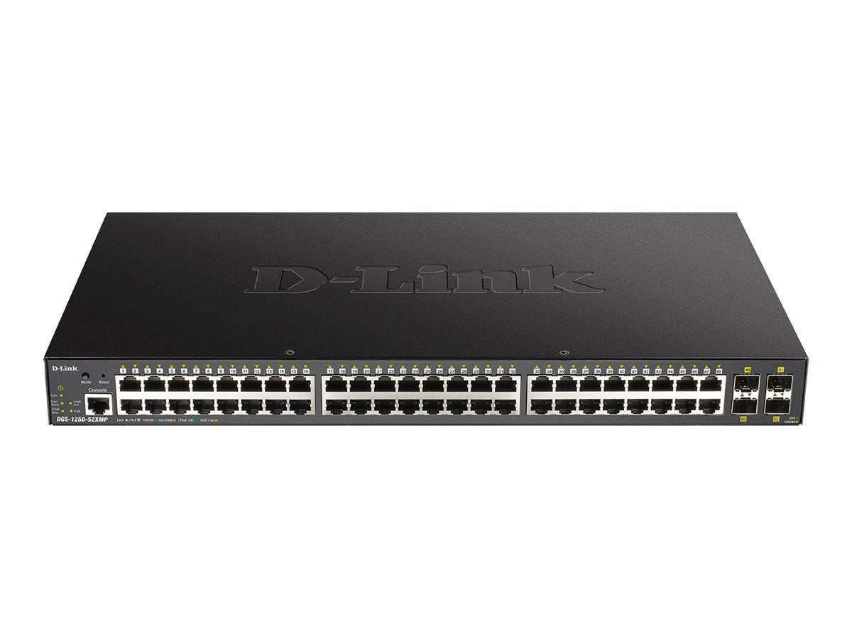 D-LINK DGS-1250-52XMP/E Vorderansicht