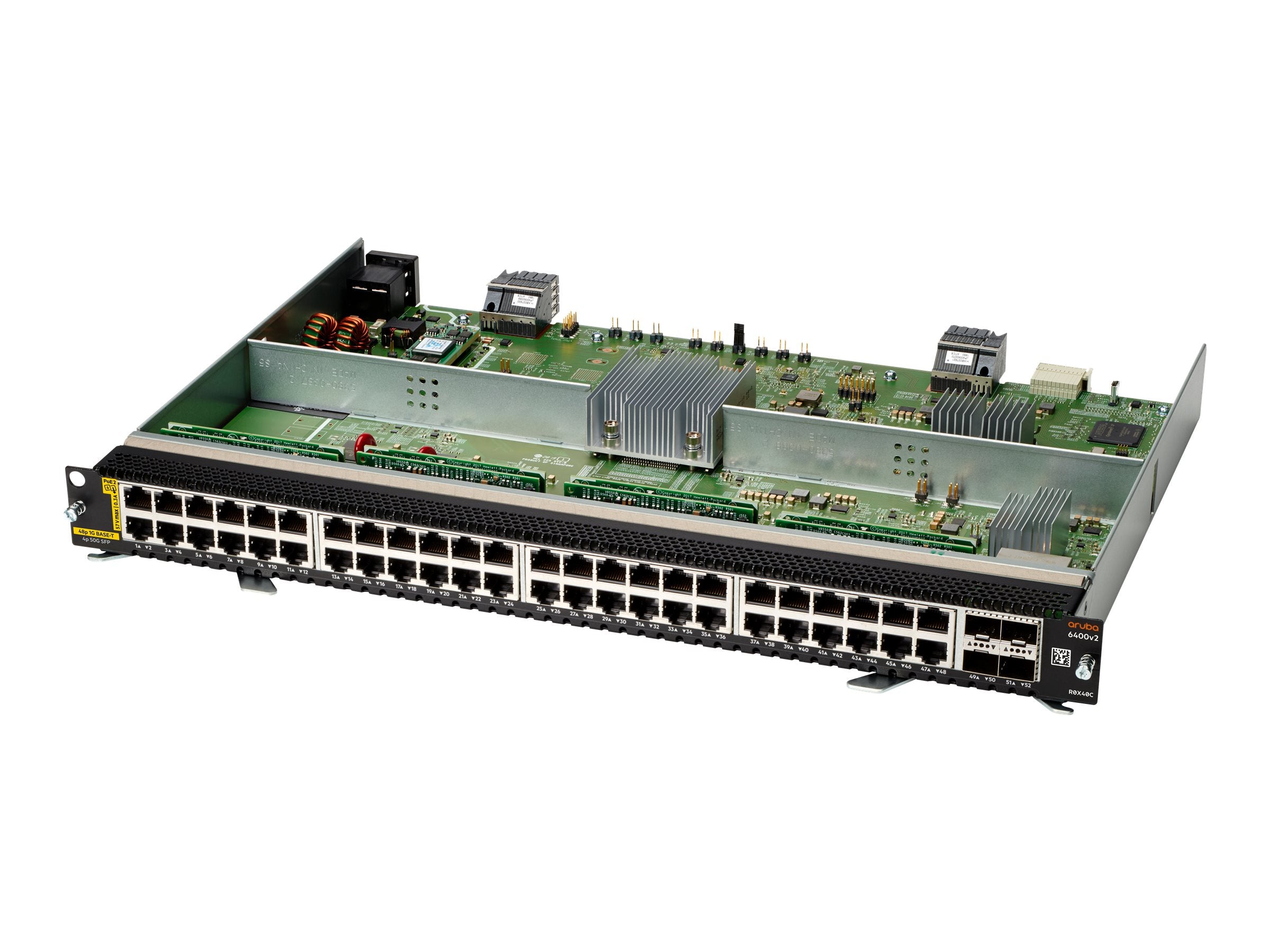 HPE Aruba 6400 v2 Module 48 Port 1GbE Class 6 PoE and 4 Port SFP56
