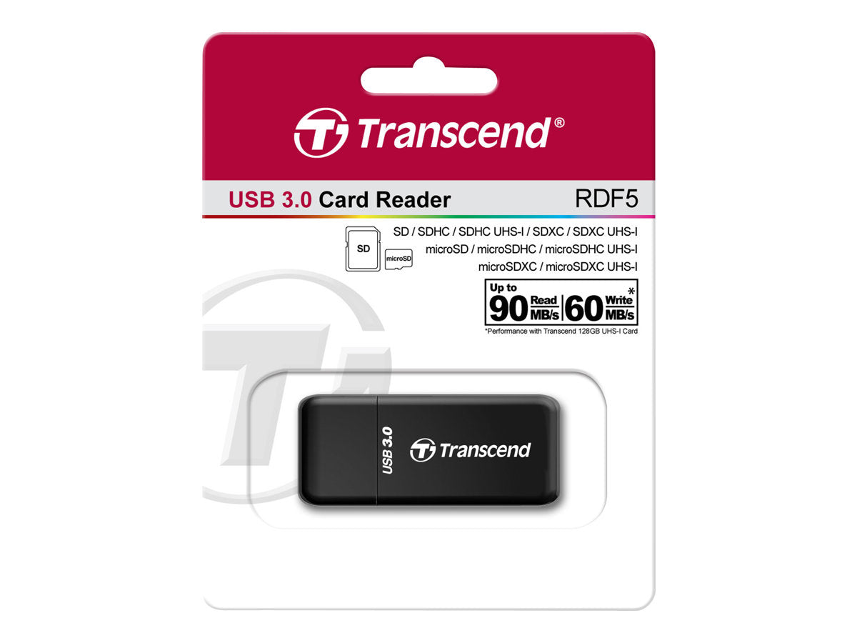 TRANSCEND RDF5 Card Reader USB 3.0 schwarz - Verpackung