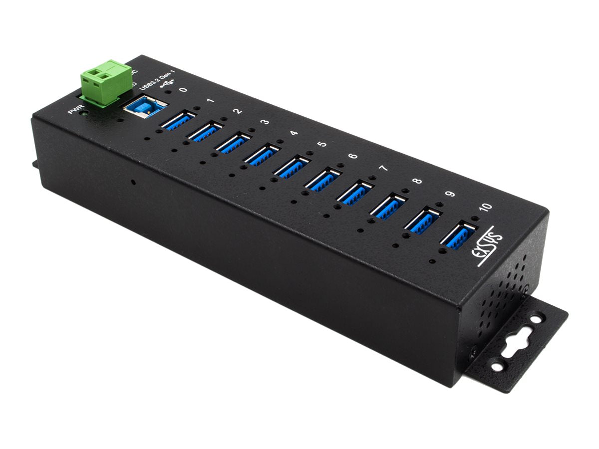 EXSYS EX-1510HMVS 10 Port USB 3.2 Gen1 Hub Vorderansicht