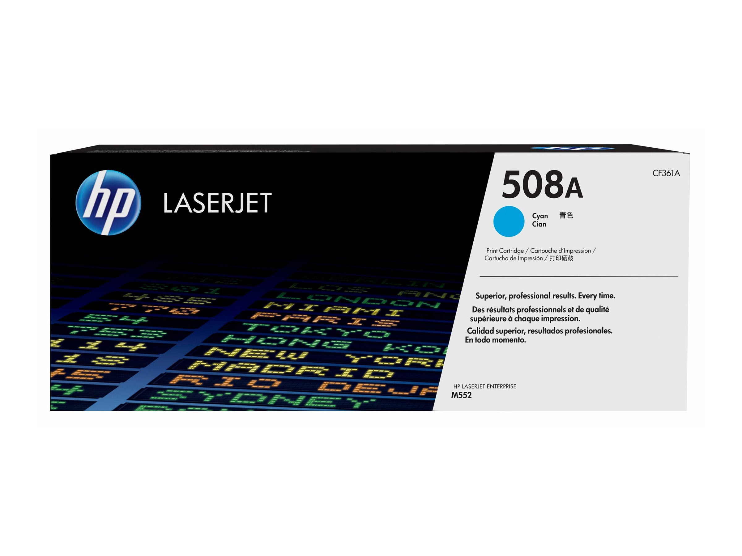 HP 508A Toner cartridge CF361A cyan Verpackung