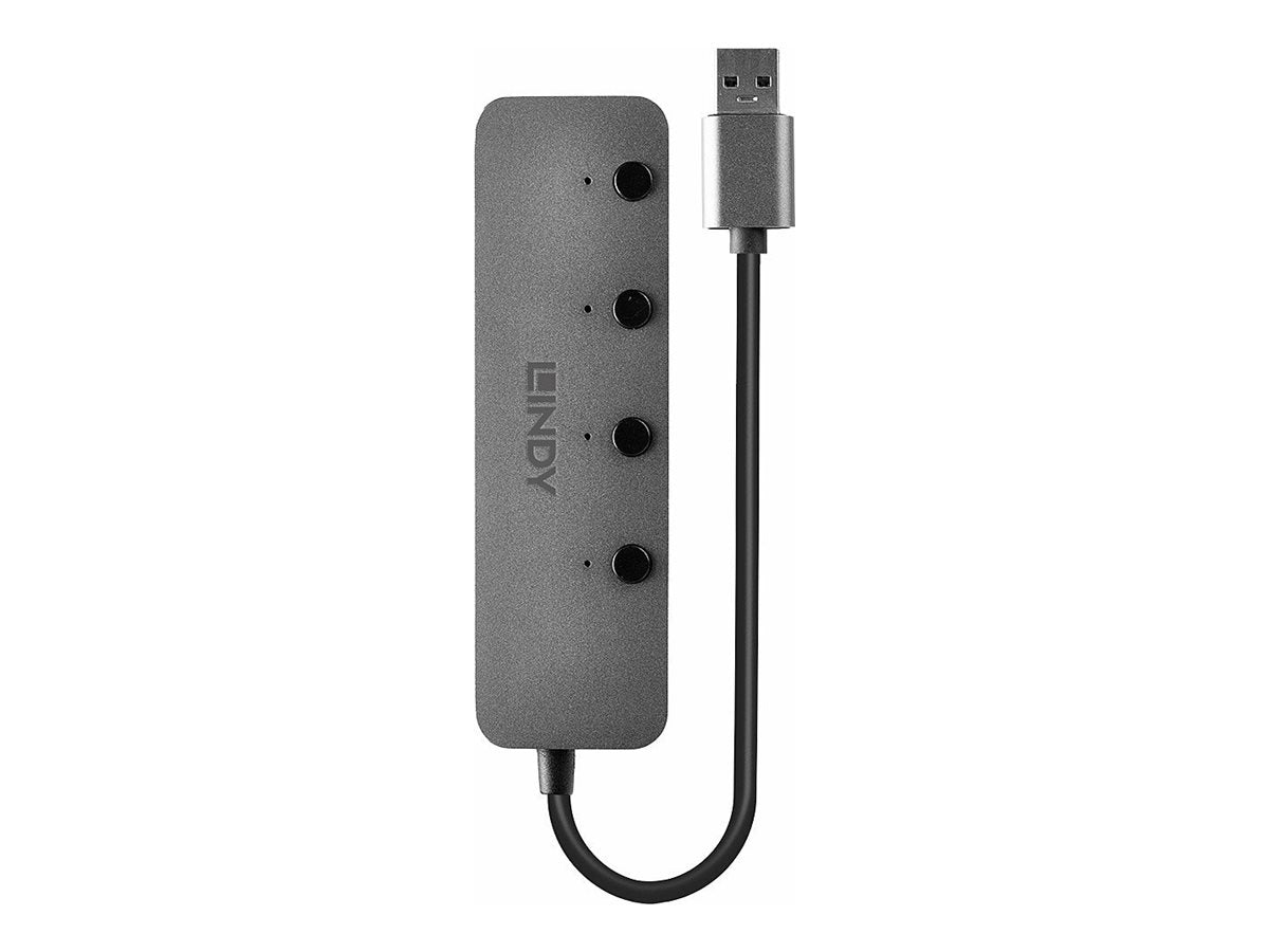 LINDY 4 Port USB 3.0 Hub Rückansicht