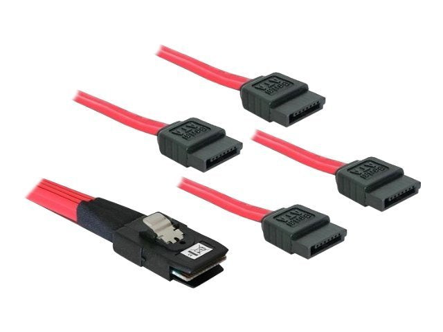 DELOCK Kabel SAS int. 36pin-4x SATA 1m - Vorderansicht