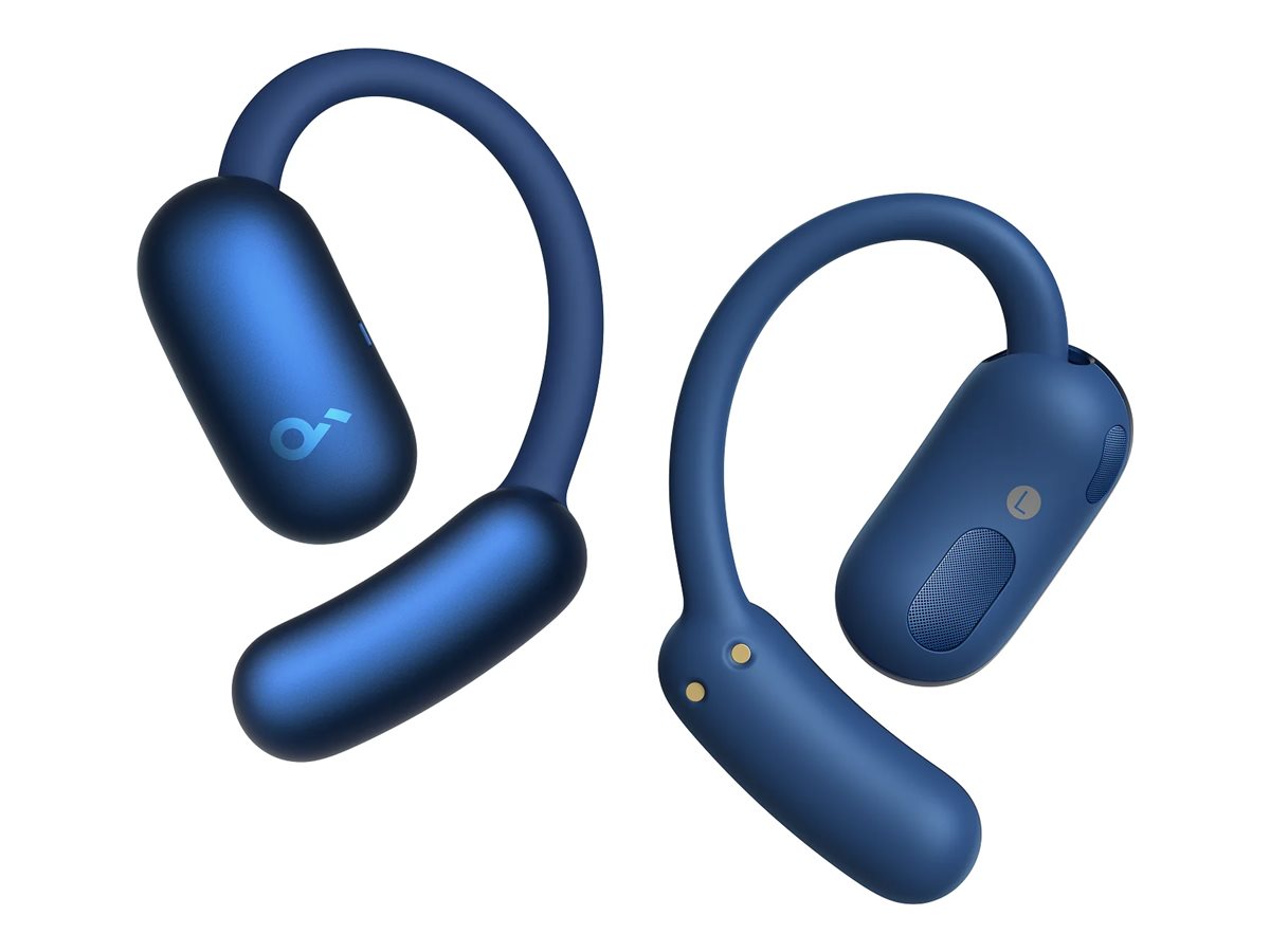 ANKER Soundcore AeroFit 2 blue Bluetooth Open-Ear Buds flexible Ohrbügel druckfreie Passform kabelloses Laden