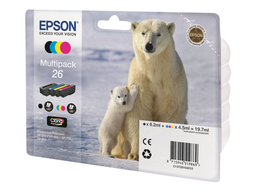 EPSON 3LB 26 Tintenpatrone schwarz und tri-colour Detailansicht