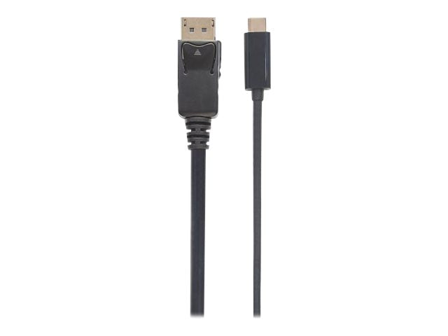 MANHATTAN USB Typ C auf DisplayPort-Kabel 1m Vorderansicht