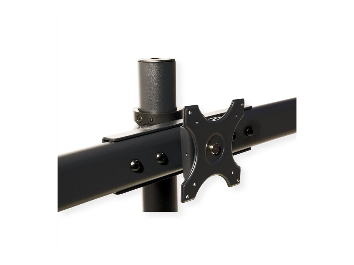 VALUE LCD-Triple-Arm Trägerstange schwarz Montageansicht