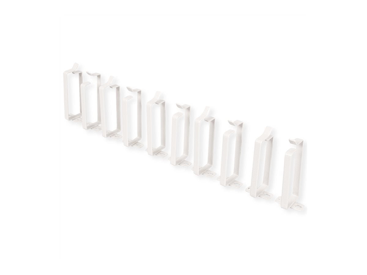 ROLINE Kabelfuhrungsbugel 44x100mm grau 10 Stuck