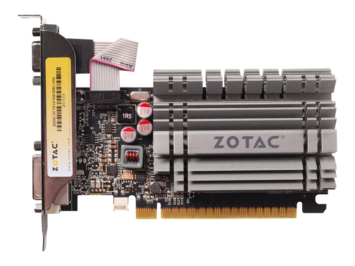 ZOTAC GeForce GT 730 ZONE Edition Anschlussansicht