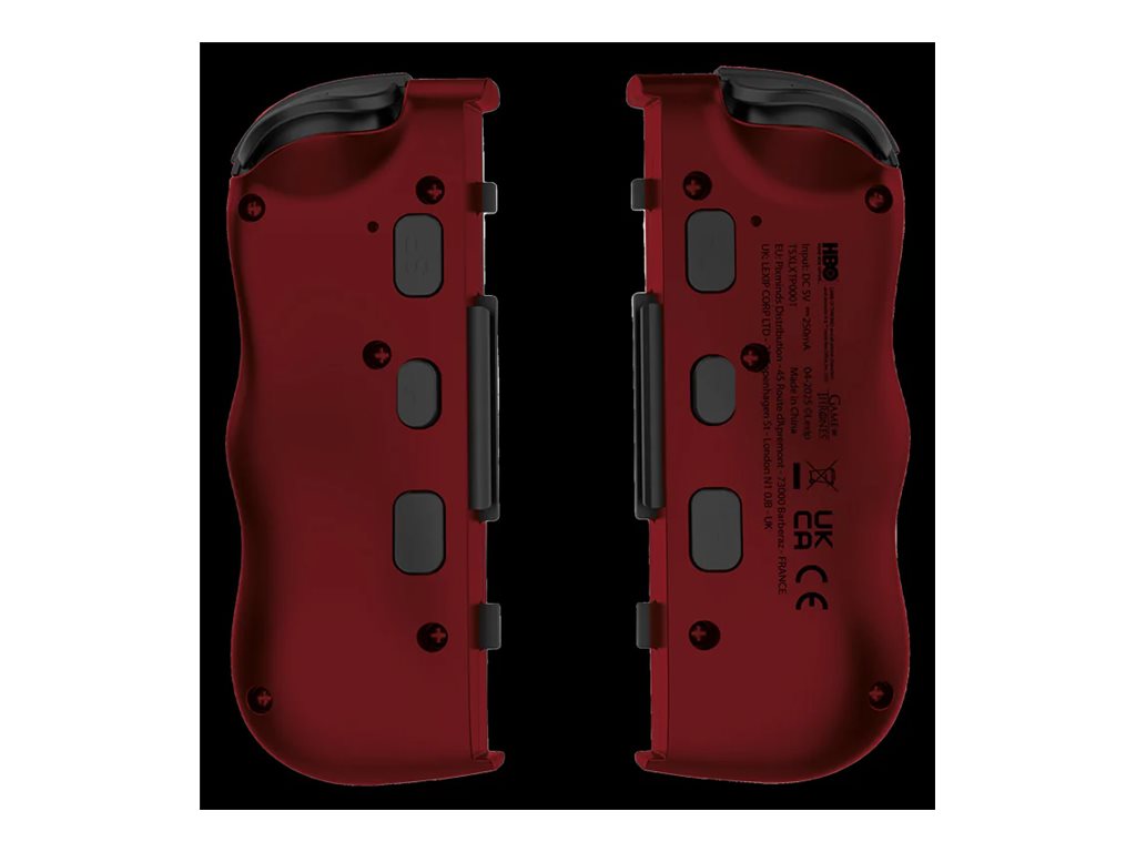 LEXIP X GAME OF THRONES Black Lights Twinpads Controller Red - Rückansicht