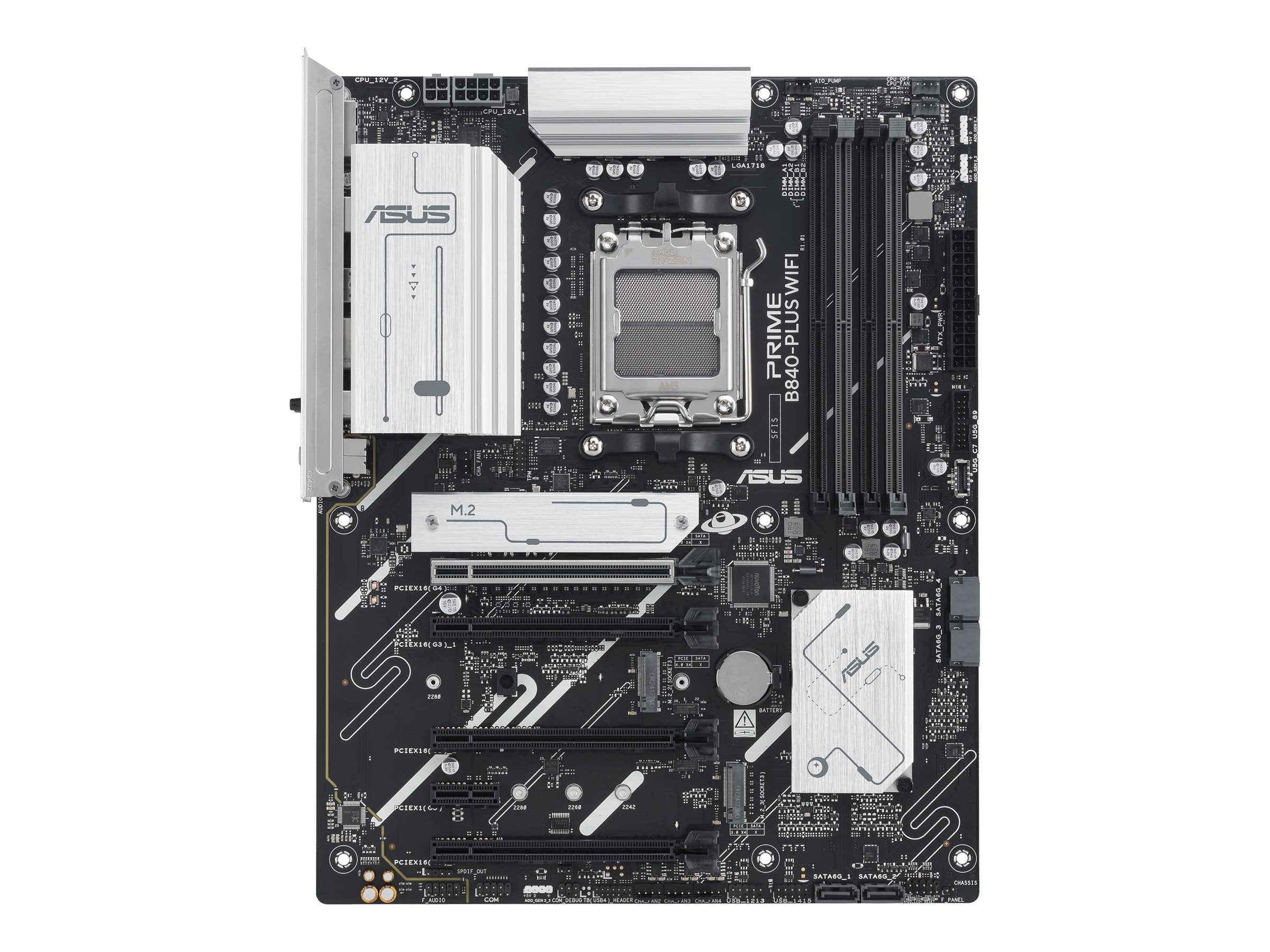 ASUS PRIME B840-PLUS WIFI AM5 DDR5 ATX MB Vorderansicht