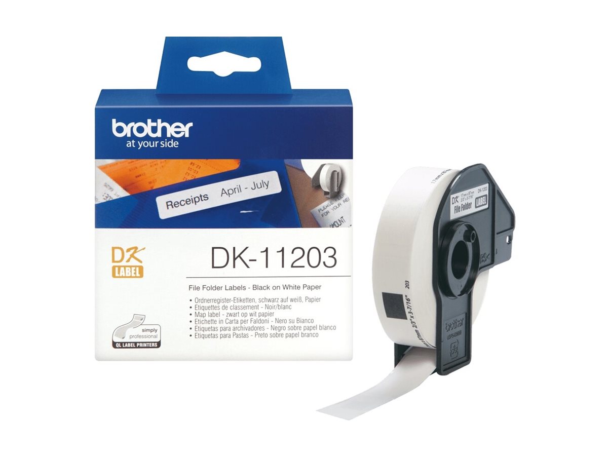 BROTHER P-Touch DK-11203 die-cut map label Detailansicht