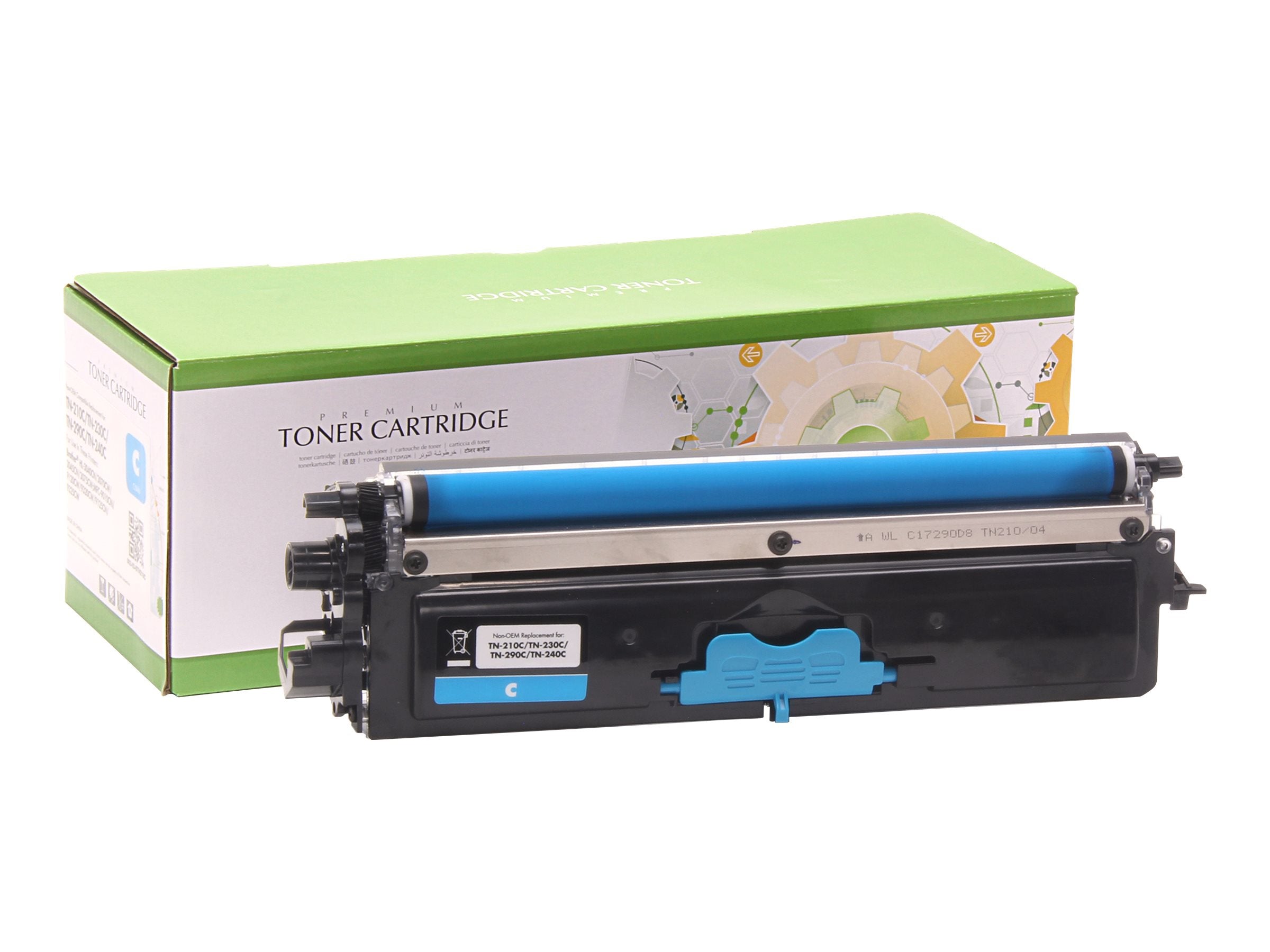 STATIC Tonerpatrone Brother TN-210C/TN-230C cyan - Vorderansicht