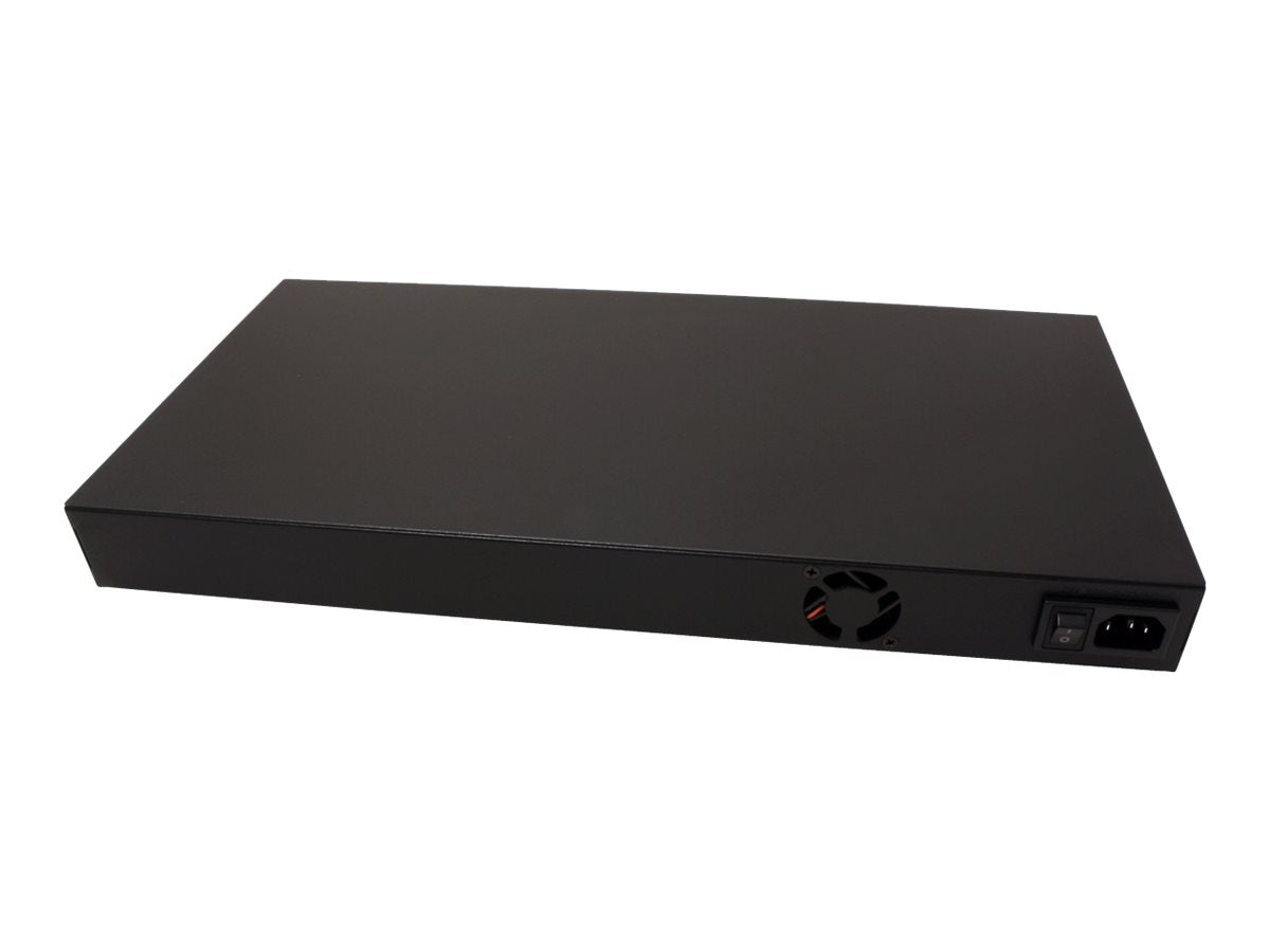 ROLINE 48,26cm 19Zoll Fast Ethernet PoE Mid-Span Injektor Rückansicht