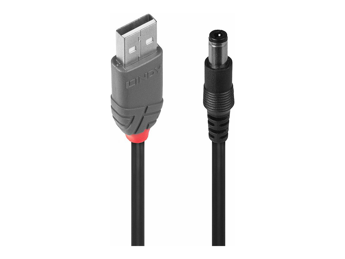 LINDY Adapterkabel USB A St DC 5,5/2,5mm Verpackung