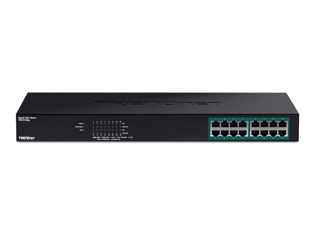 TRENDNET TPE-TG160G 16-Port PoE+ Switch Verpackung