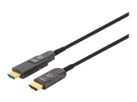 MANHATTAN Aktives HDMI-Glasfaserkabel mit abnehmbarem Stecker 4K60Hz UHD HDMI-Stecker auf Micro-HDMI/HDMI-Stecker 30m HEC ARC