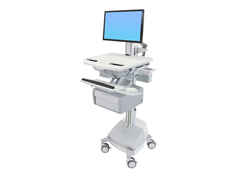Vorderansicht des ERGOTRON StyleView Wagens mit LCD-Gelenk SLA-Antrieb