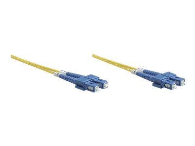 INTELLINET LWL Kabel SC/SC OS2 1m gelb 9/125um Duplex Singlemode - Vorderansicht