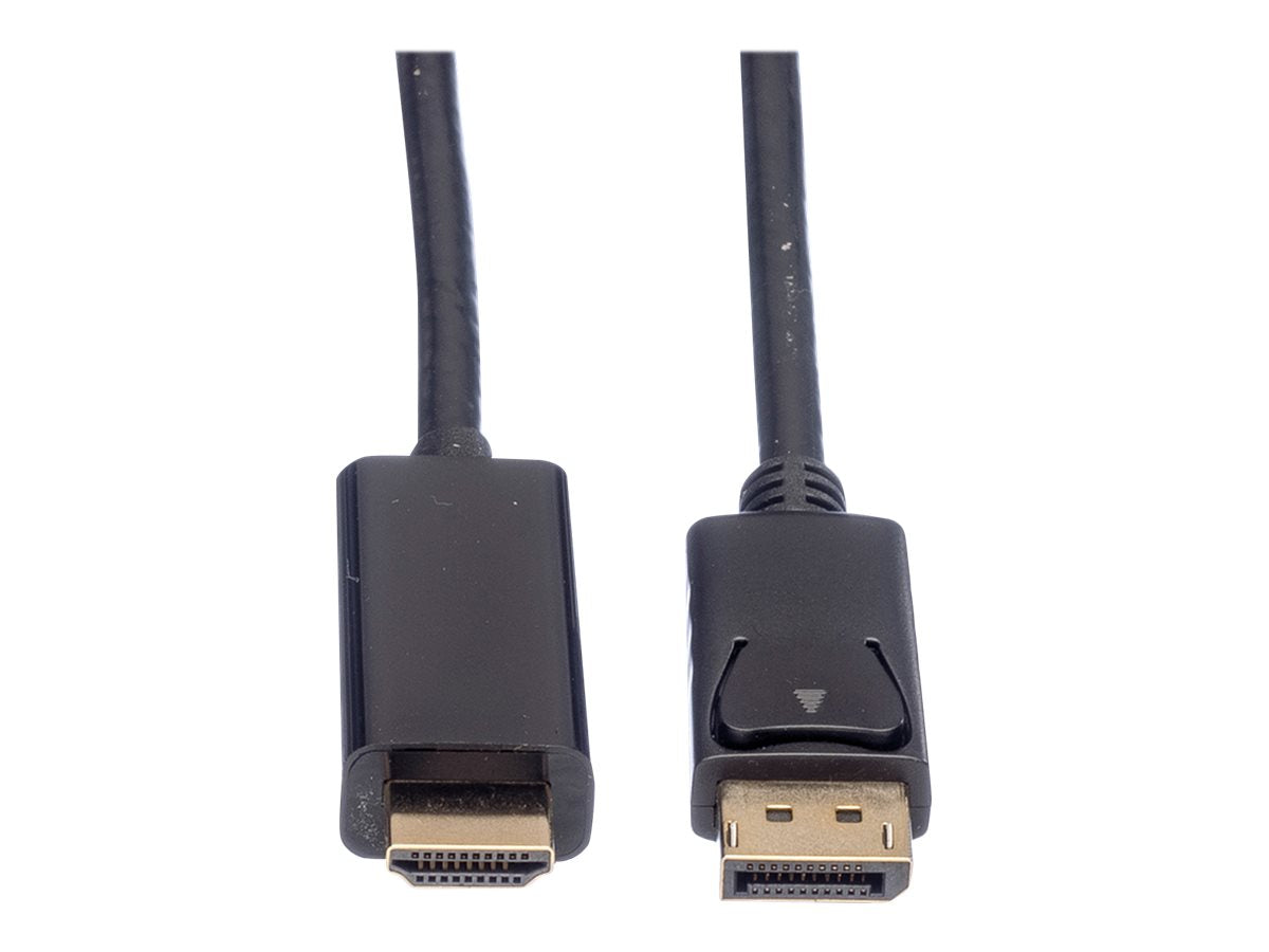 ROLINE DisplayPort Kabel DP - UHDTV ST/ST schwarz 3m - Vorderansicht