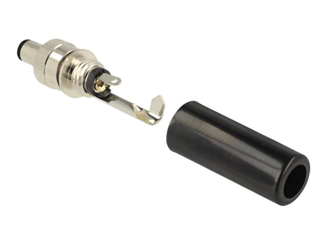DELOCK Steckverbinder DC 5,5 x 2,1 mm Hohlstecker Seitenansicht