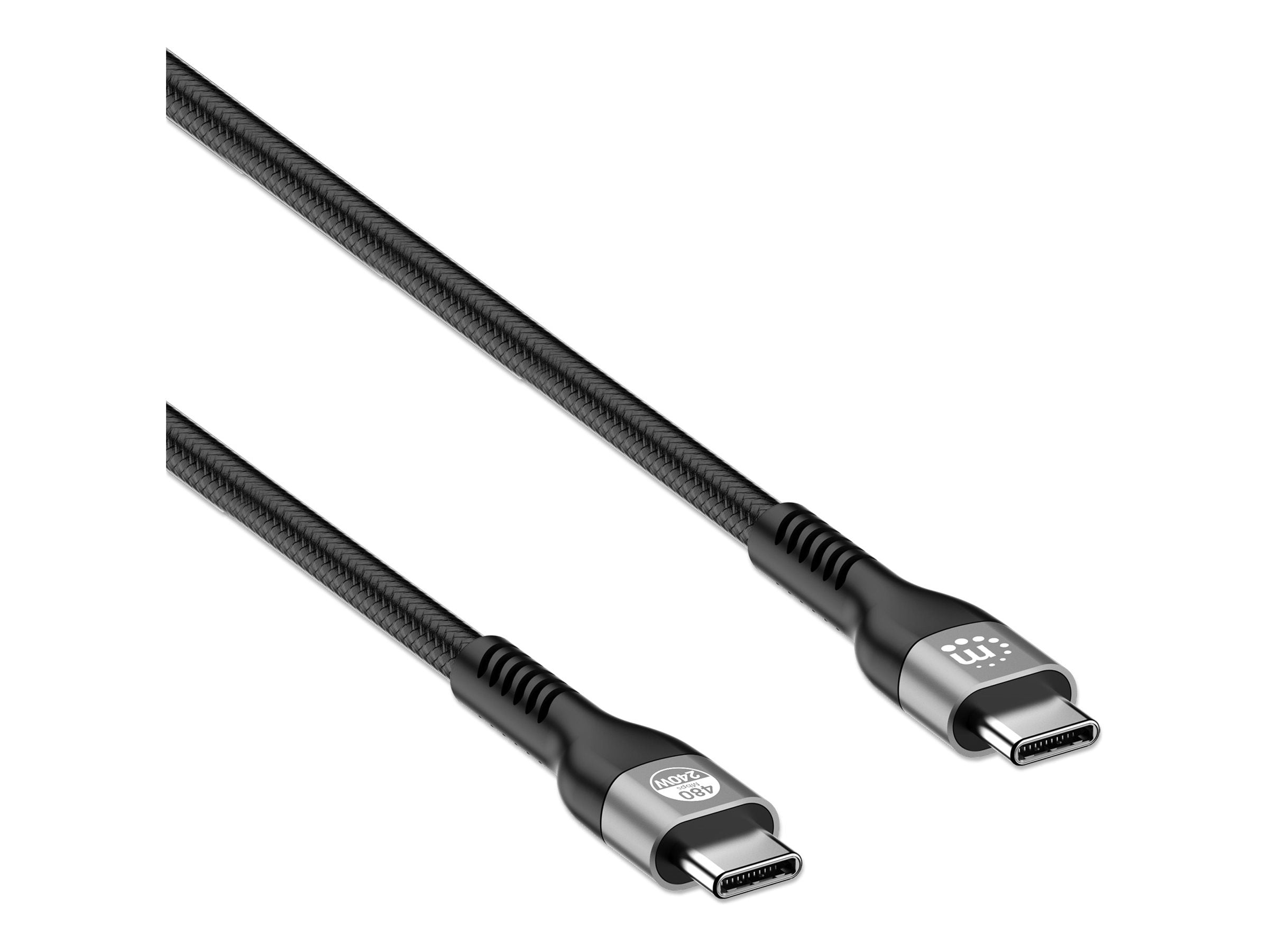 MANHATTAN USB 2.0 Typ C EPR Ladekabel 240 W Vorderansicht