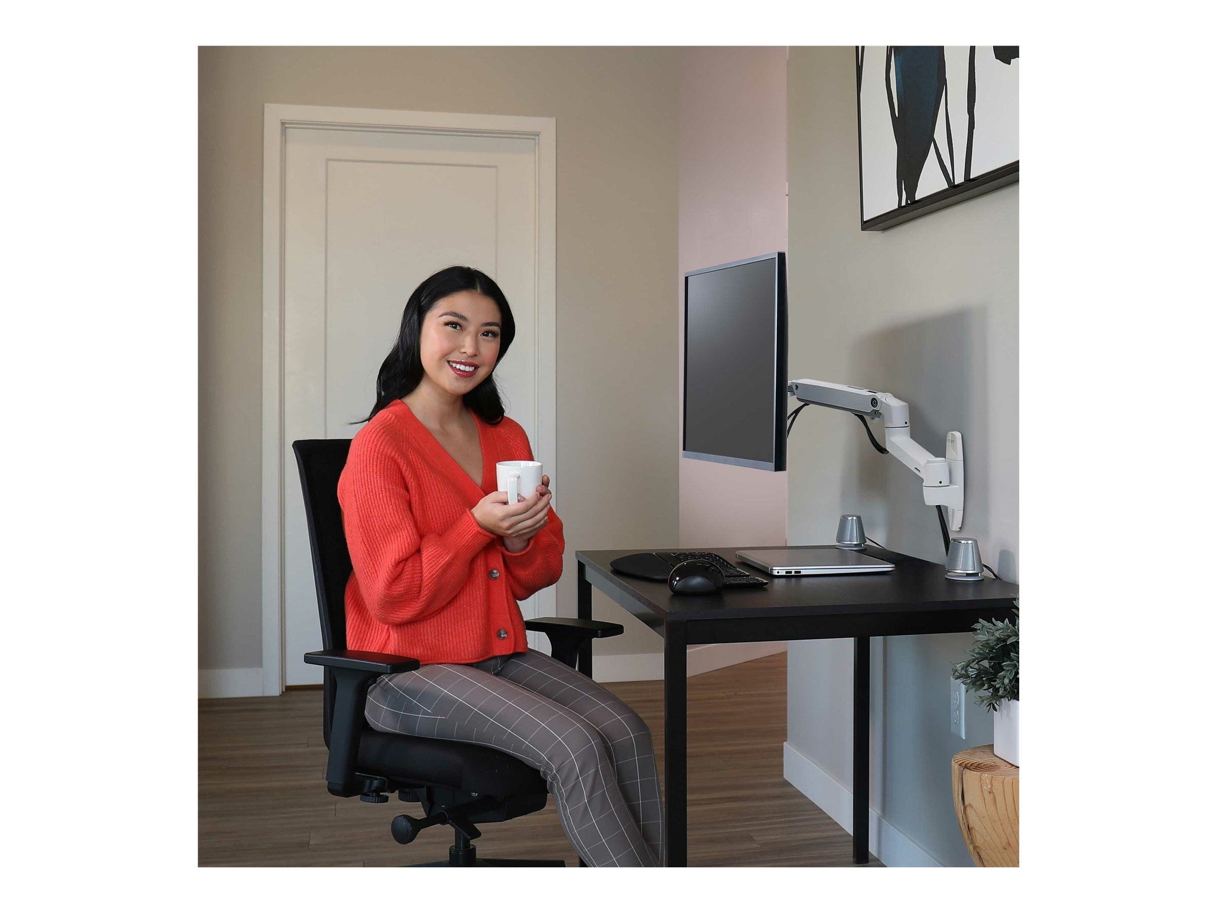 ERGOTRON LX Monitor Arm Wandhalterung weiß