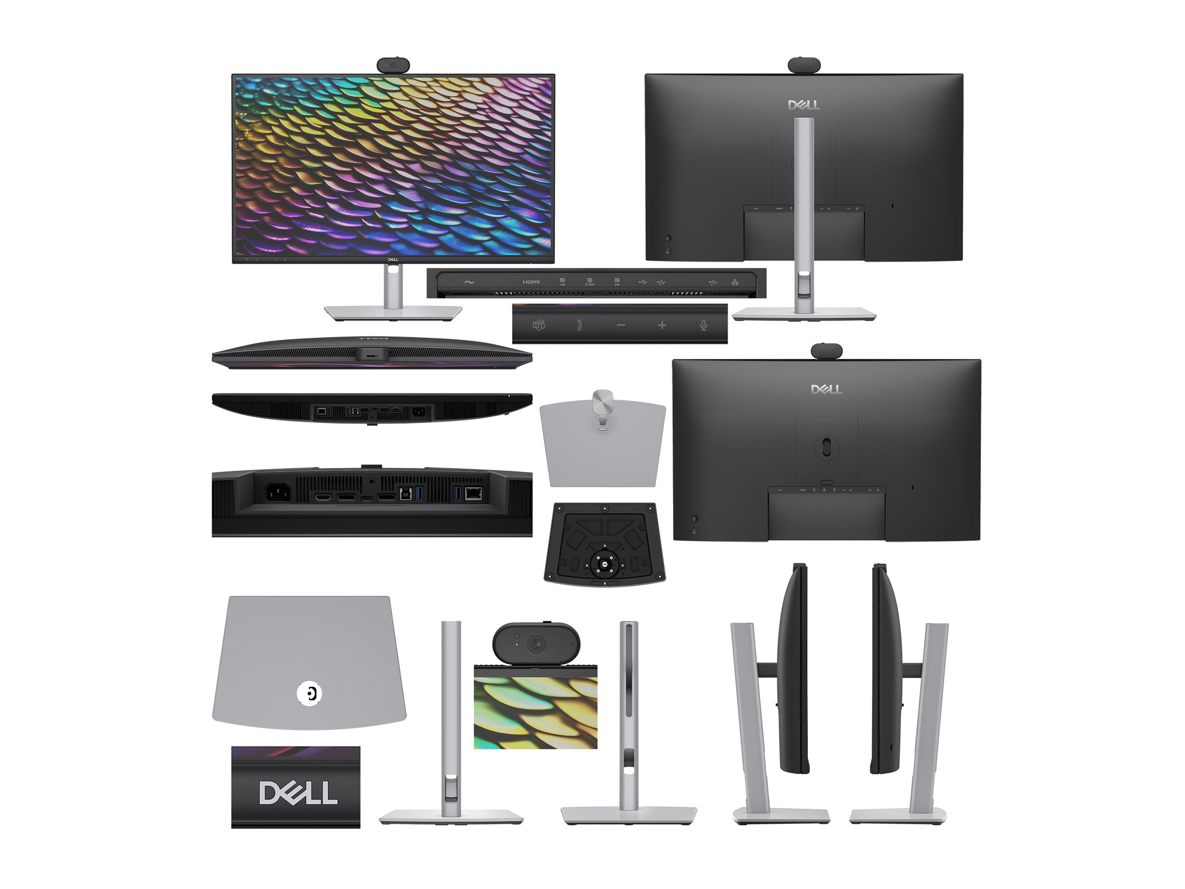DELL Pro P 27 USB-C Hub Conferencing Monitor P2726DEB Vorderansicht
