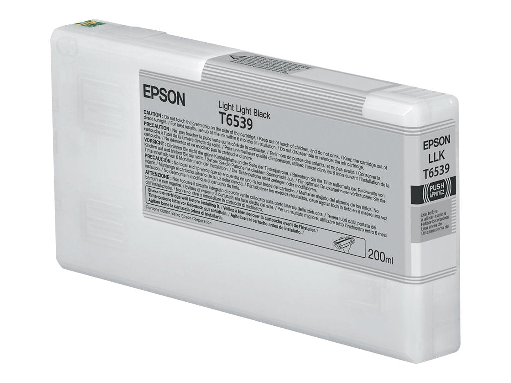 EPSON 5LB T6539 Tintenpatrone light black Vorderansicht
