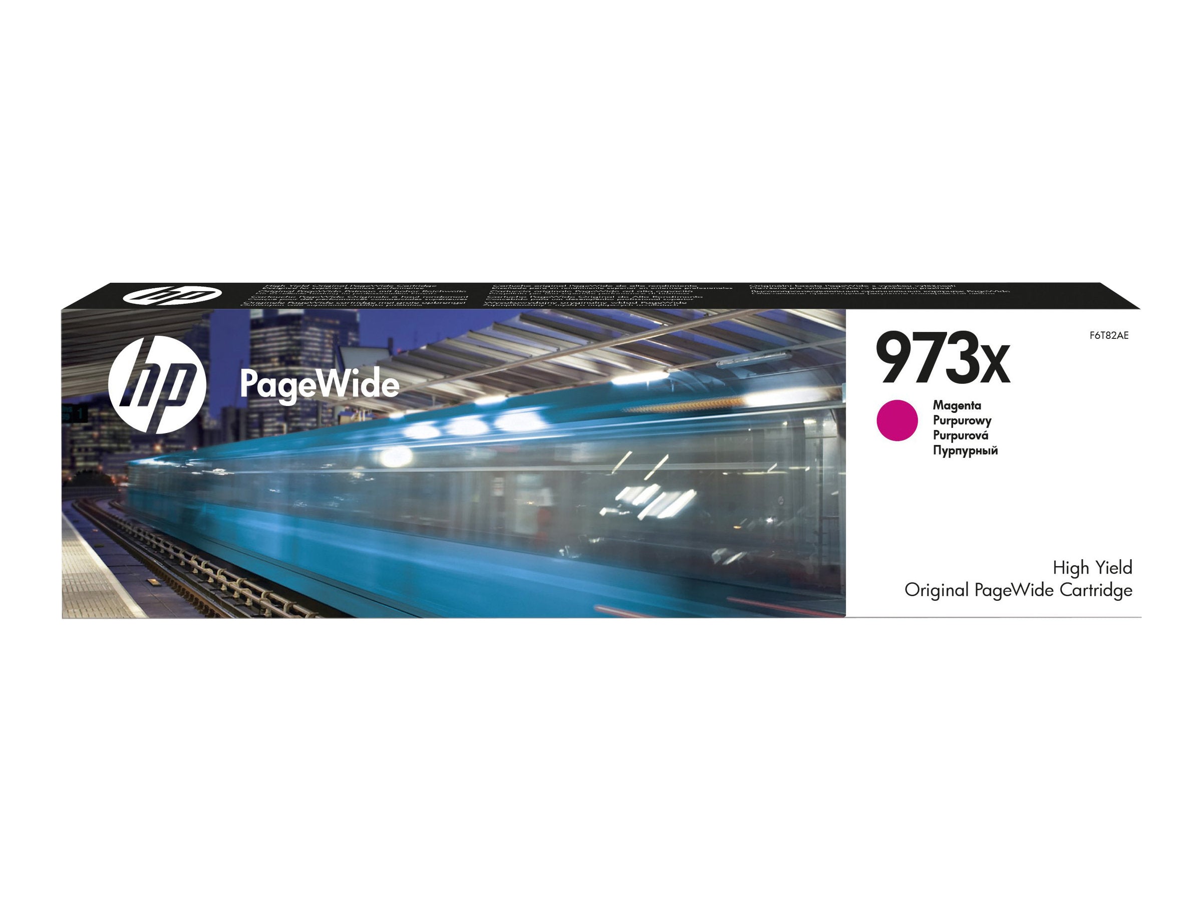 HP 973X original high yield magenta PageWide cartridge F6T82AE Verpackung