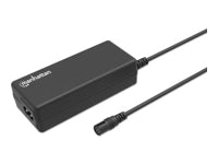 MANHATTAN Universal Notebook-Netzteil 65W Ladegerät mit 9 Adaptersteckern und Universalspannung abnehmbares EU-Stromkabel schwarz