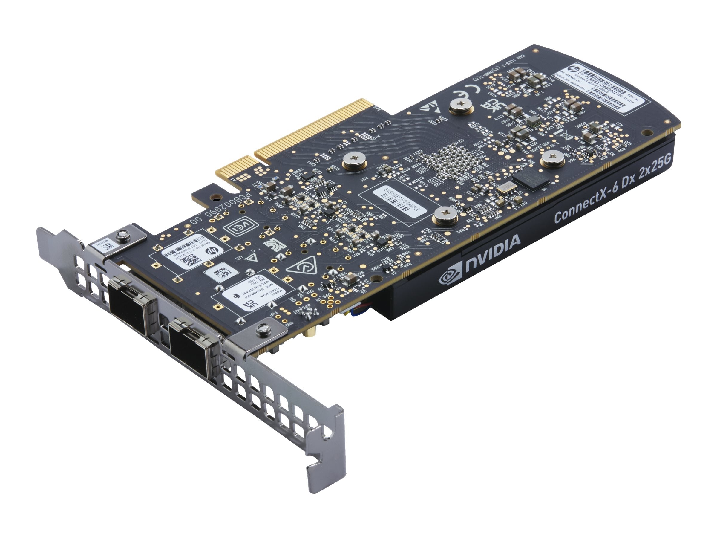 HP NVIDIA Mellanox ConnectX-6 DX Dual Port 10/25GbE SFP28 NIC Vorderansicht