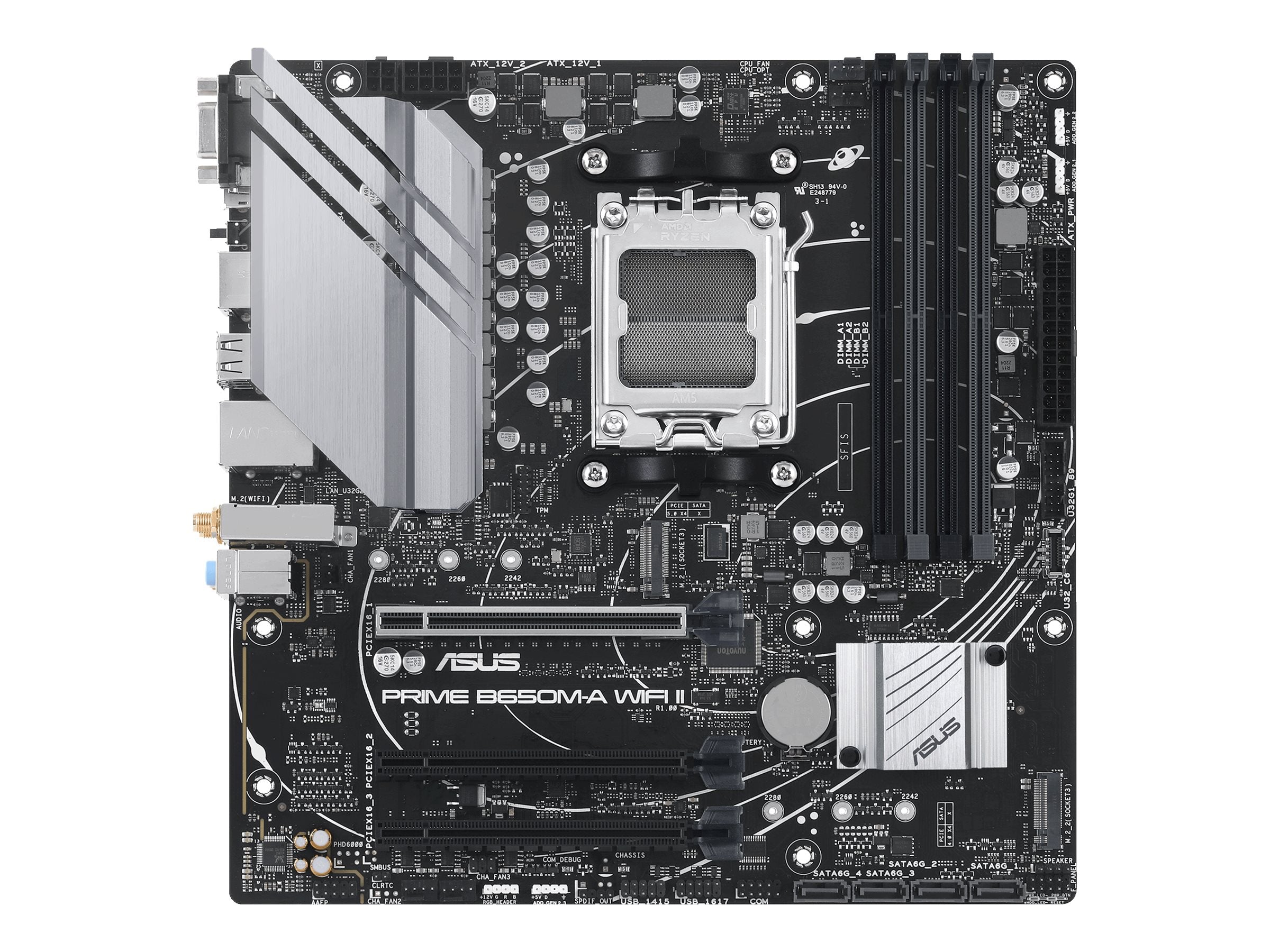 ASUS PRIME B650M-A WIFI II Motherboard Vorderansicht