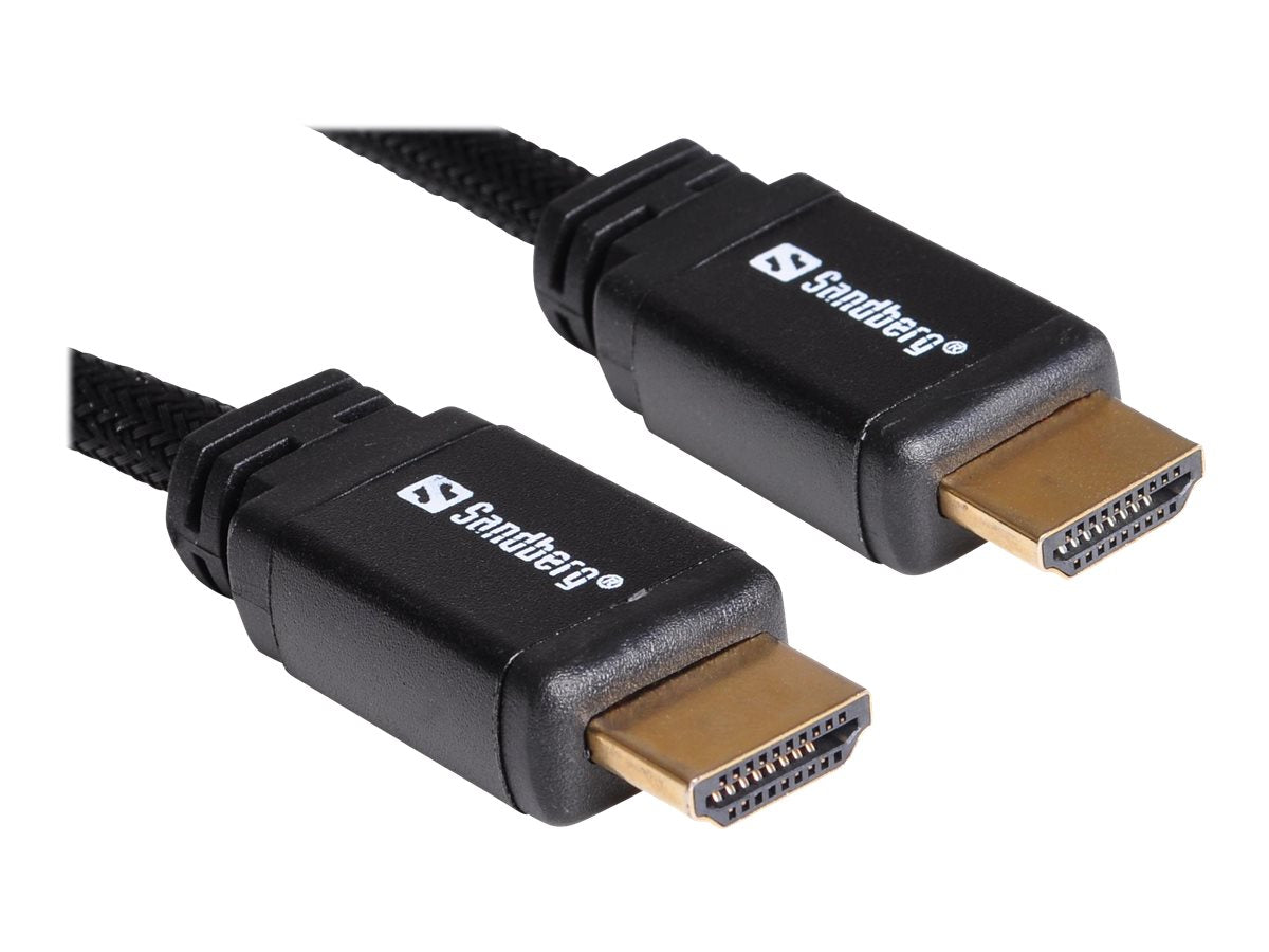 SANDBERG HDMI 2.0 19M-19M 2m Kabel Vorderansicht