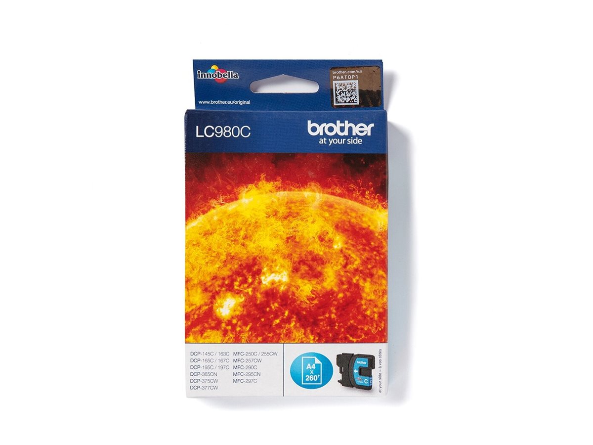 BROTHER LC980C Tinte cyan Detailansicht