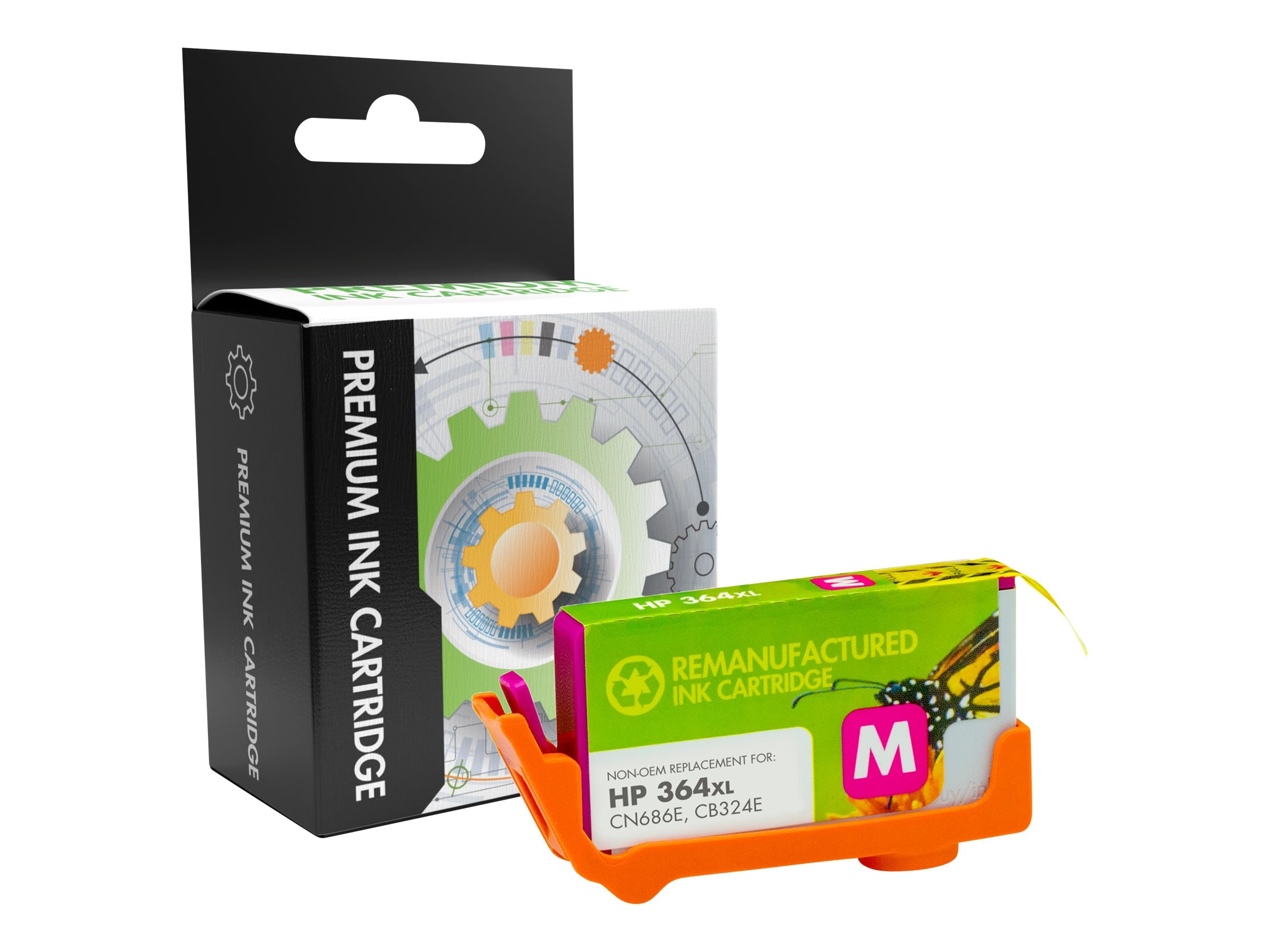 STATIC Ink cartridge HP CB324EE 364XL magenta Vorderansicht