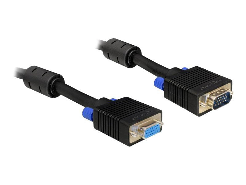 DELOCK Kabel Monitorverlängerung 1,0m Bu/St - Vorderansicht
