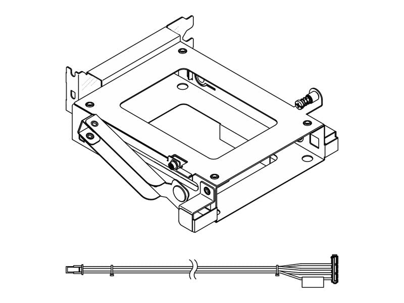 LENOVO ThinkSystem ST50 V3 Laufwerksgehäuse-Kit Vorderansicht