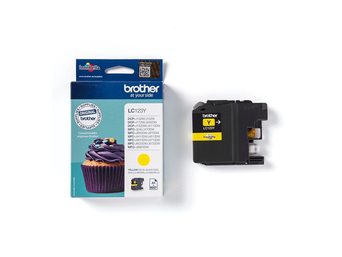BROTHER LC-123 Tinte gelb Verpackung