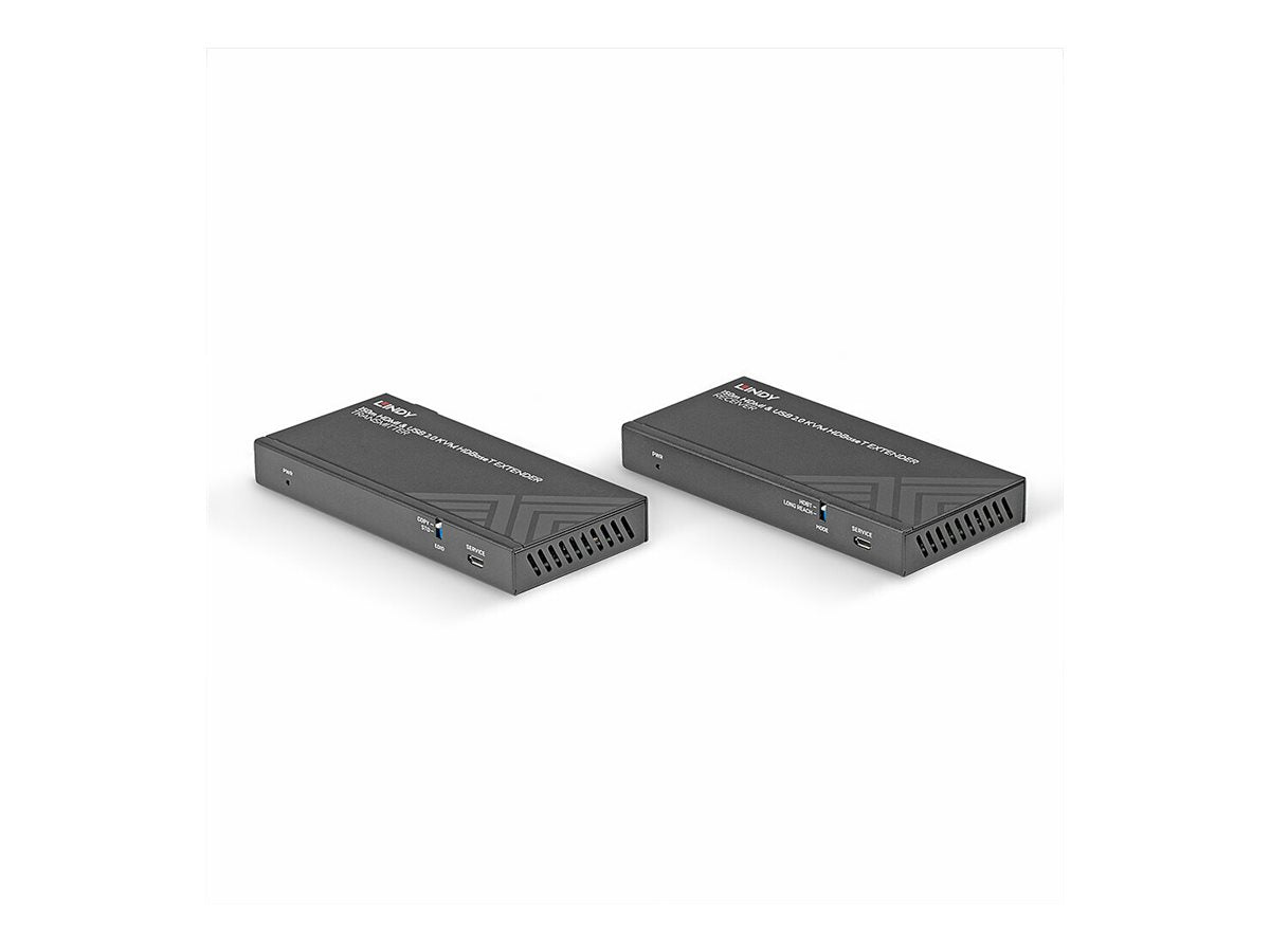 LINDY 150m Cat.6 HDMI 4K60 USB 2.0 HDBaseT KVM Extender Verpackung