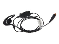 COPACKS Hörsprechgarnitur GES-P02 mit Ohrhänger Flex Inline Ansteck-PTT und Mikrofon passend für Motorola CLP446e/ CLPe-Serie
