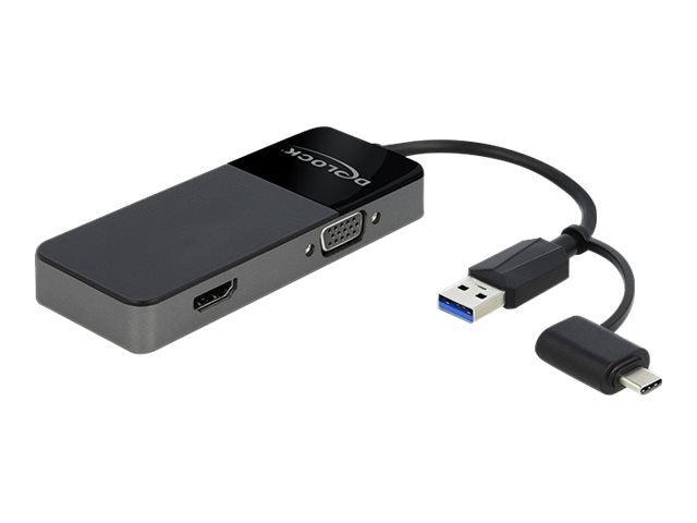 DELOCK Adapter USB 3.0 zu 4K HDMI + VGA - Vorderansicht