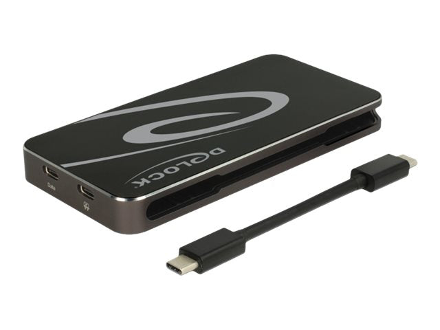 DELOCK USB Type-C 3.2 Dockingstation seitliche Ansicht