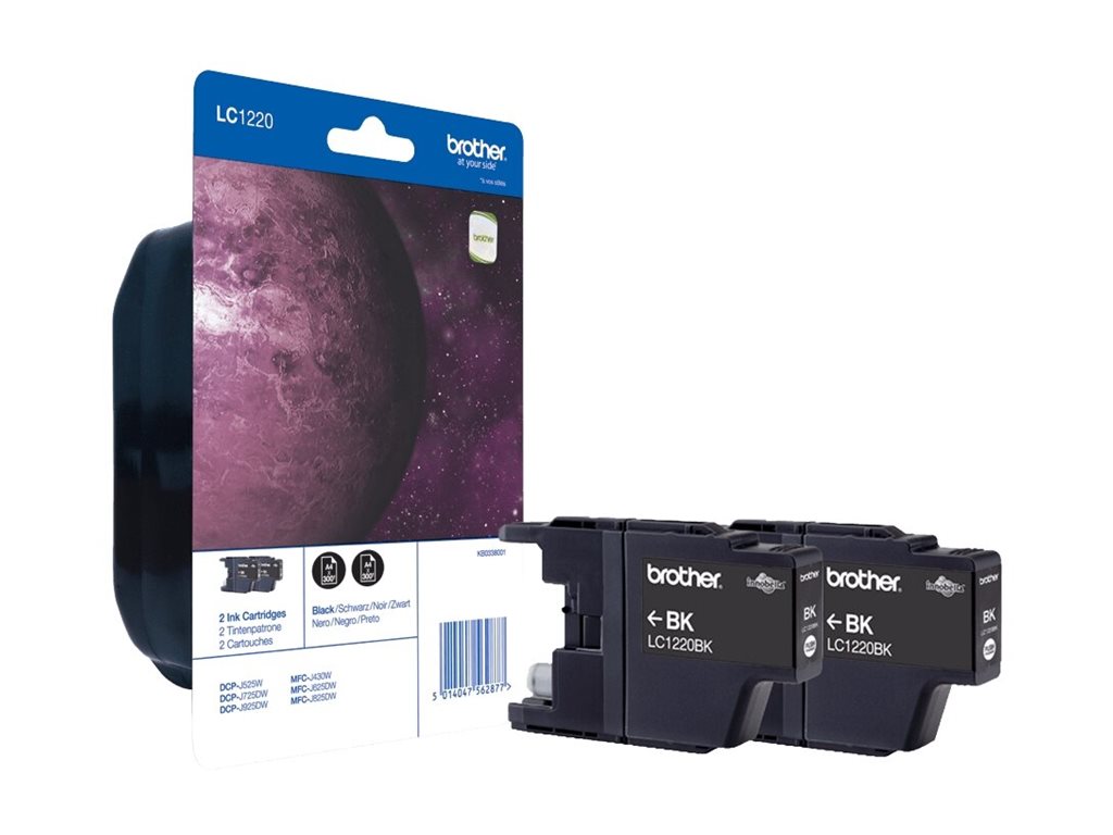 BROTHER LC-1220 Tintenpatrone schwarz Verpackung
