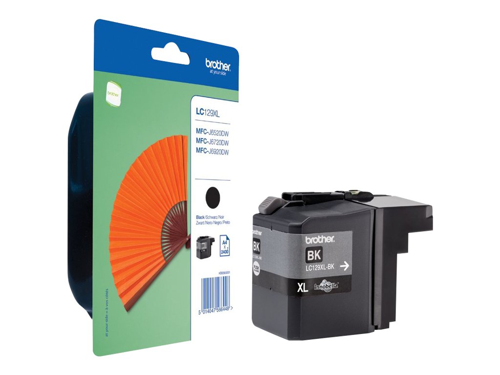BROTHER LC-129XL BK Tinte schwarz auf Drucker installiert