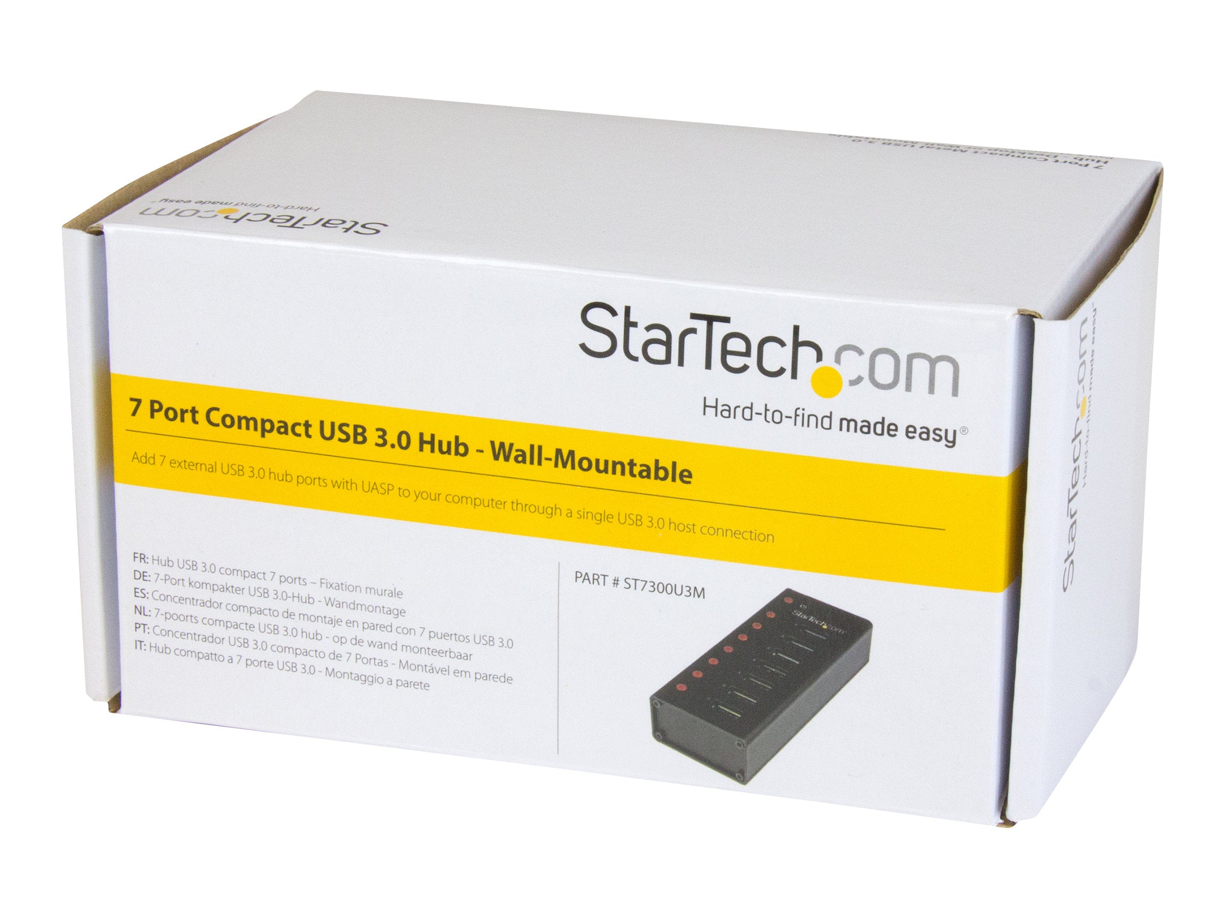 STARTECH.COM 7 Port USB 3.0 Hub Rückansicht