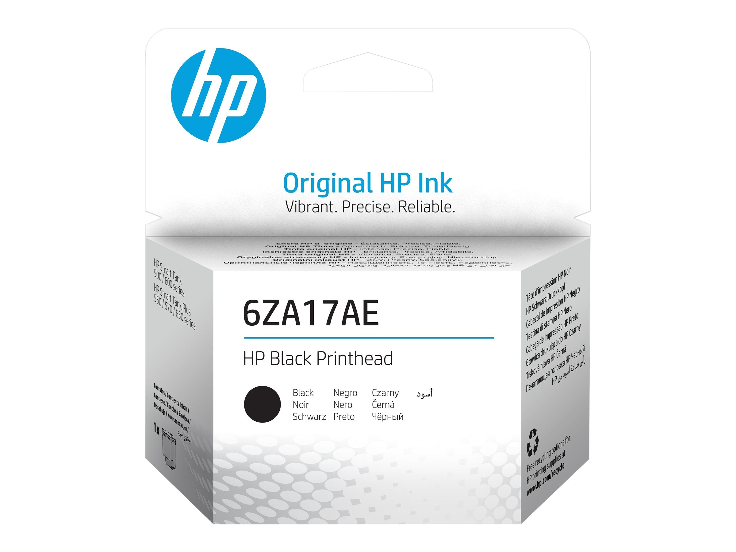 HP Black Printhead Vorderansicht